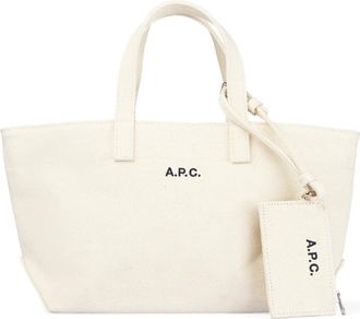 A.P.C. Le Drummer Toile Small - Dames - Shoppers - Beige - ONE Size - Katoen - Tassen