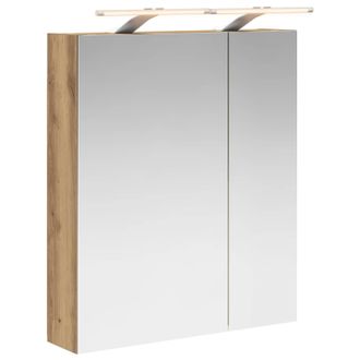 vidaXL Armario Con Espejo De Ba&ntilde;o Roble Artisan 60 X 14,5 X 70 Cm Vidaxl