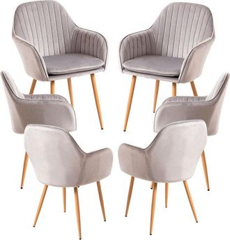 Regalos Miguel Regalos Miguel - Packs Sillas Comedor - Pack 6 Sillas Chic - Gris
