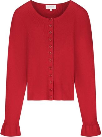 Fab By Fabienne Chapot Lilo Cardigan - Dames - Vesten - Rood - 2XL - Leer - Truien & Vesten