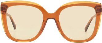 Longchamp Yellow Butterfly Ladies Sunglasses LO689S 744 53