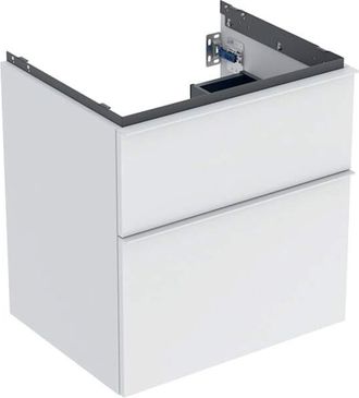 Keramag Keramag - Geberit Icon Mueble Bajo Lavabo, 2 Cajones, 59,2x61,5x47,6 Cm