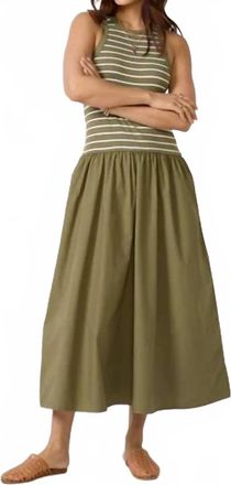 Velvet Romina Tank Dress In Kale Green