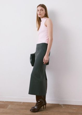 Mango Top avvitato collo perkins rosa pallido - Donna - XS - MANGO