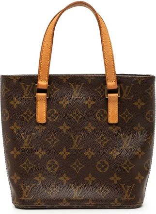 Louis Vuitton Pre-owned Tote Bags, female, Brown, Size: ONE SIZE Pre-owned Printed Leather Tote