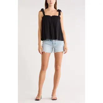 Abound Shoulder Tie Boho Cami in Black at Nordstrom Rack, Size X-Small