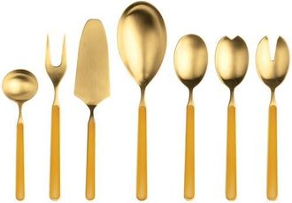 Mepra Fantasia Serving Set - 7 Pieces in Ochre Yellow at Nordstrom