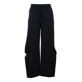 Patrizia Pepe Patrizia Pepe, Wide Trousers, female, Black, Size: XS Sweatshirts Hoodies