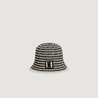 Sandro Crochet-knit bucket hat