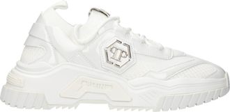 Philipp Plein White Fabric Chunky Mens Sneakers