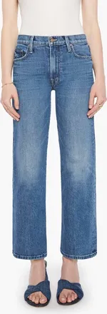 Mother Mid Rise Rambler Zip Ankle Jeans In Tambourine Man
