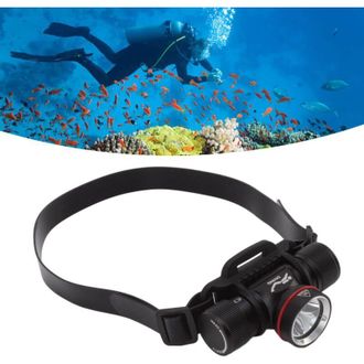 OEM Linterna Frontal Led De Buceo De 1500 L&uacute;menes, Luz Amarilla, Resistente Al Agua Ipx8, Sumergible Hasta 80 M - Crezuo