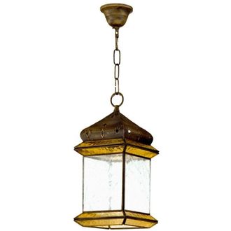 Fabrilamp Mi Lampara - Colgante Doble 1l. Marron/beis Cilind (50/40/reg)
