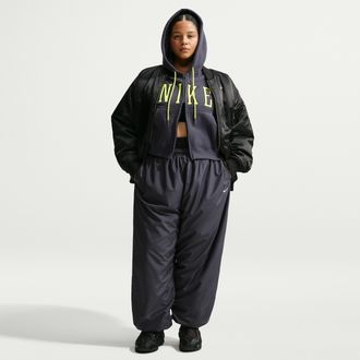 Nike Womens Nike Sportswear Mid-Rise UV Jogger Pants (Plus Size) in Grey | IU8330-013