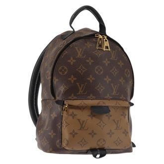 Louis Vuitton Palm Springs Reverse Monogram Canvas Brown Canvas Backpack Bag (Pre-Owned)