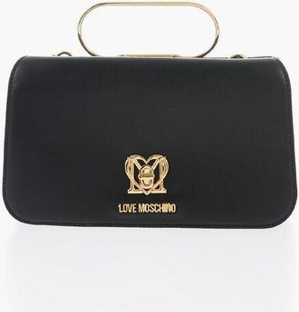 Moschino LOVE Solid Color Handbag with Removable Faux Fur Handle size Unica