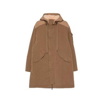 Moncler Hooded Logo-patch Coat