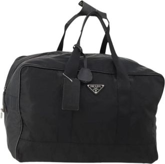 Prada Pre-owned Weekend Bags, female, Black, Size: ONE SIZE Pre-owned Vintage Boston Bag