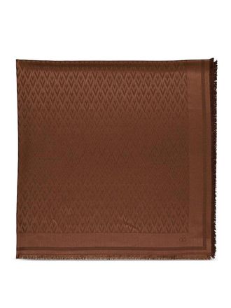 Valentino Garavani Toute La V Wool And Silk Shawl