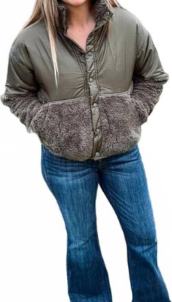 Thread & Supply Womens Delia Jacket In Olive Green