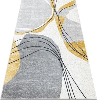 RugsX Rugsx - Tappeto fusion 5868 bianca / giallo - Linee, moderno, astratto yellow 80x150 cm