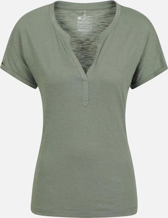 Mountain Warehouse Womens Mountain Warehouse Womens/Ladies Skye Slub T-Shirt - Green - Size: 18