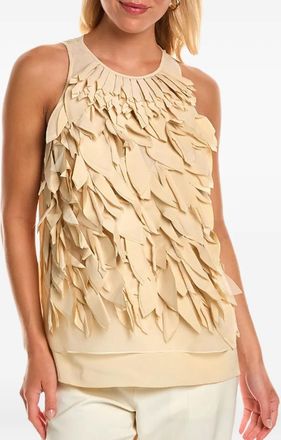 Brunello Cucinelli Blusa con petali - Toni neutri