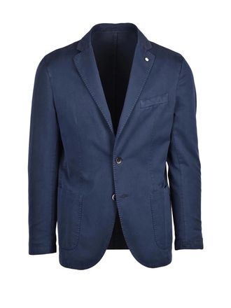 L.B.M. 1911 Cotton Silk Blazer - Blue