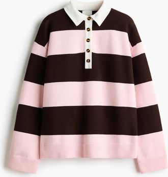 H&M Pullover mit Kragen - Pink