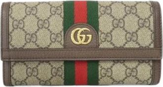 Gucci Pre-owned Canvas Portemonnee - Dames - Vintage Accessoires - Veelkleurig - ONE Size - Vintage