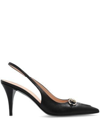Gucci 100mm slingback pumps - Black