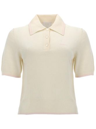 A.P.C. Beige Solid Shirt Collar Polo