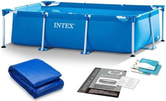 OEM Piscina De Jard&iacute;n Con Estructura 220 X 150 X 60 Cm 2 En 1 Intex 28270