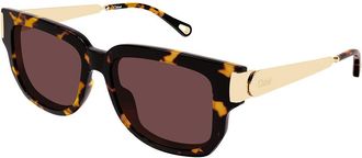 Chlo&eacute; CH0351S 003 Womens Sunglasses Tortoiseshell Size 54