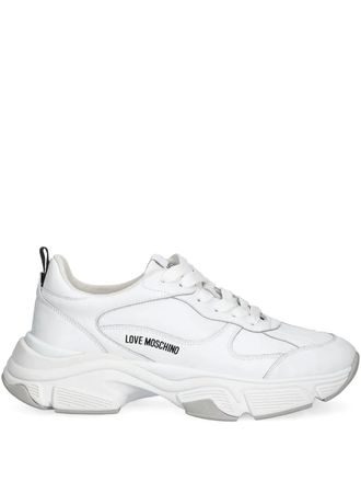 Love Moschino Sneakers con logo - Bianco