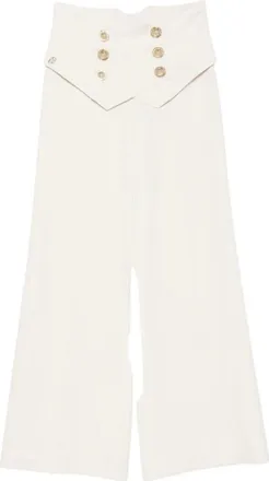 BABYLON Pantalones Anchos - Trousers - Mujer - Blanco - L