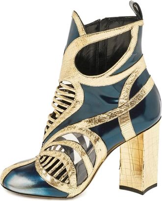 Louis Vuitton Stivali con inserti 100mm - Oro