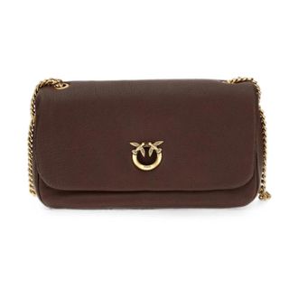 Pinko Click Soft Horizontal - Dames - Schoudertassen - Bruin - ONE Size - Tassen