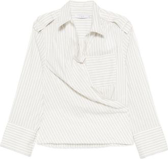 Iro Beige Regular Stripe Shirt