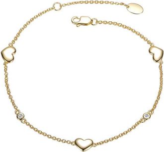 Rachel Glauber 14K Plated Cz Station Bracelet