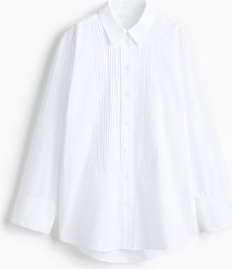 H&M Oversized tuxedo shirt - White