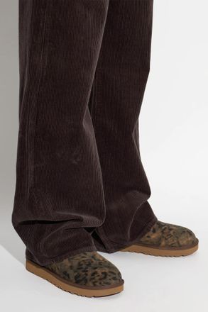 UGG Suede Snow Boots Classic Ultra Mini Spotted, Womens, Brown