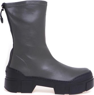 Vic Mati&eacute; Lace-up Boots - Dames - Enkellaarsjes - Grijs - 36 EU - Leer - Schoenen