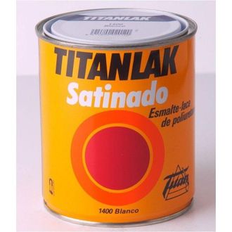 Titan Esmalte Laca Poliuretano Titanlak Blanco Satinado 4l Titan 11140004