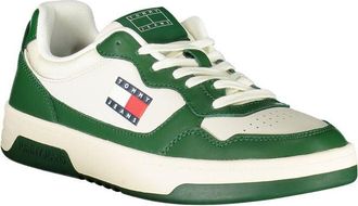 Tommy Hilfiger Color-Block Leather Sneaker - White