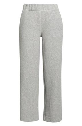 Lord & Taylor Dreamweave Relaxed Straight Leg Pants in Heather Concrete at Nordstrom, Size X-Small 30