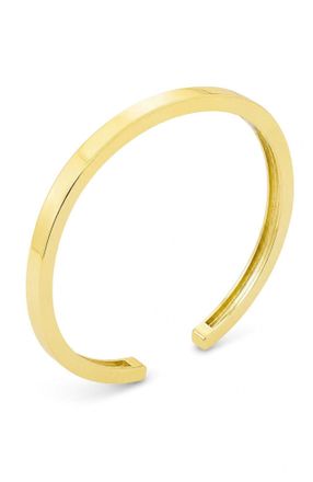 Savvy Cie Jewels GOLD PLATED OVER BRASS MODERN LINE CUFF BRACELET