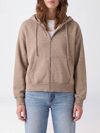 Levi's Felpa relaxed fit in cotone con cappuccio, zip e logo ricamato