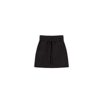 Twinset Rokken, Dames, Zwart, S, Wol, Technische Stoff Minirok