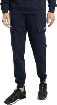 Emporio Armani Sweatpants - Heren - Broeken - Blauw - Maat: L Katoen